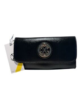 Christian Lacroix Bali Caviar Small Clutch Wristlet Black NWT